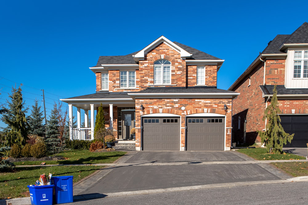 a twin garage door